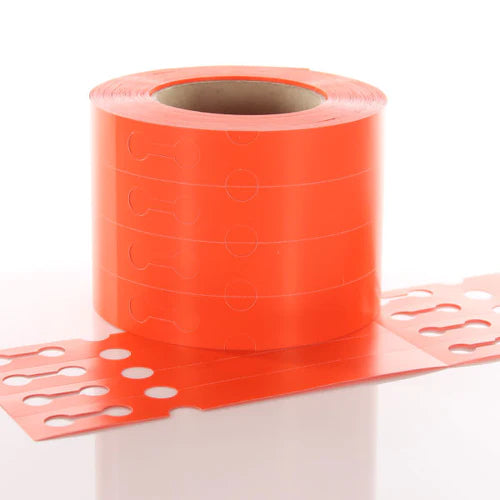 191mm x 25mm Self-Tie Loop-Lock coloured Plant Tag ORANGE from ...
