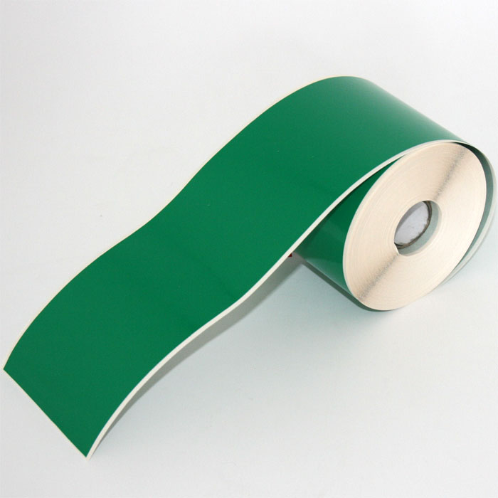 Q-V075GN - Green Continuous Vinyl Rolls - Permanent Adhesive - 75mm wide - Labelzone