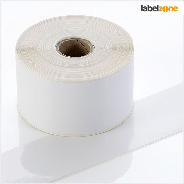 Q-PP050WT - White Continuous Self-Adhesive Tape - Permanent Adhesive - 50mm wide - Labelzone