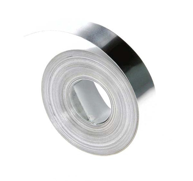 Dymo S0720180 12mm Aluminium 35800 Tape - With Adhesive (10 Rolls Per Pack) - Labelzone